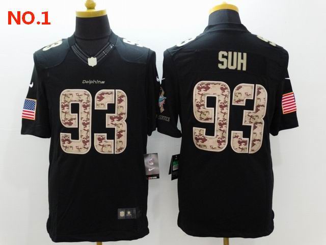 Men's Miami Dolphins #93 Ndamukong Suh Jerseys-19